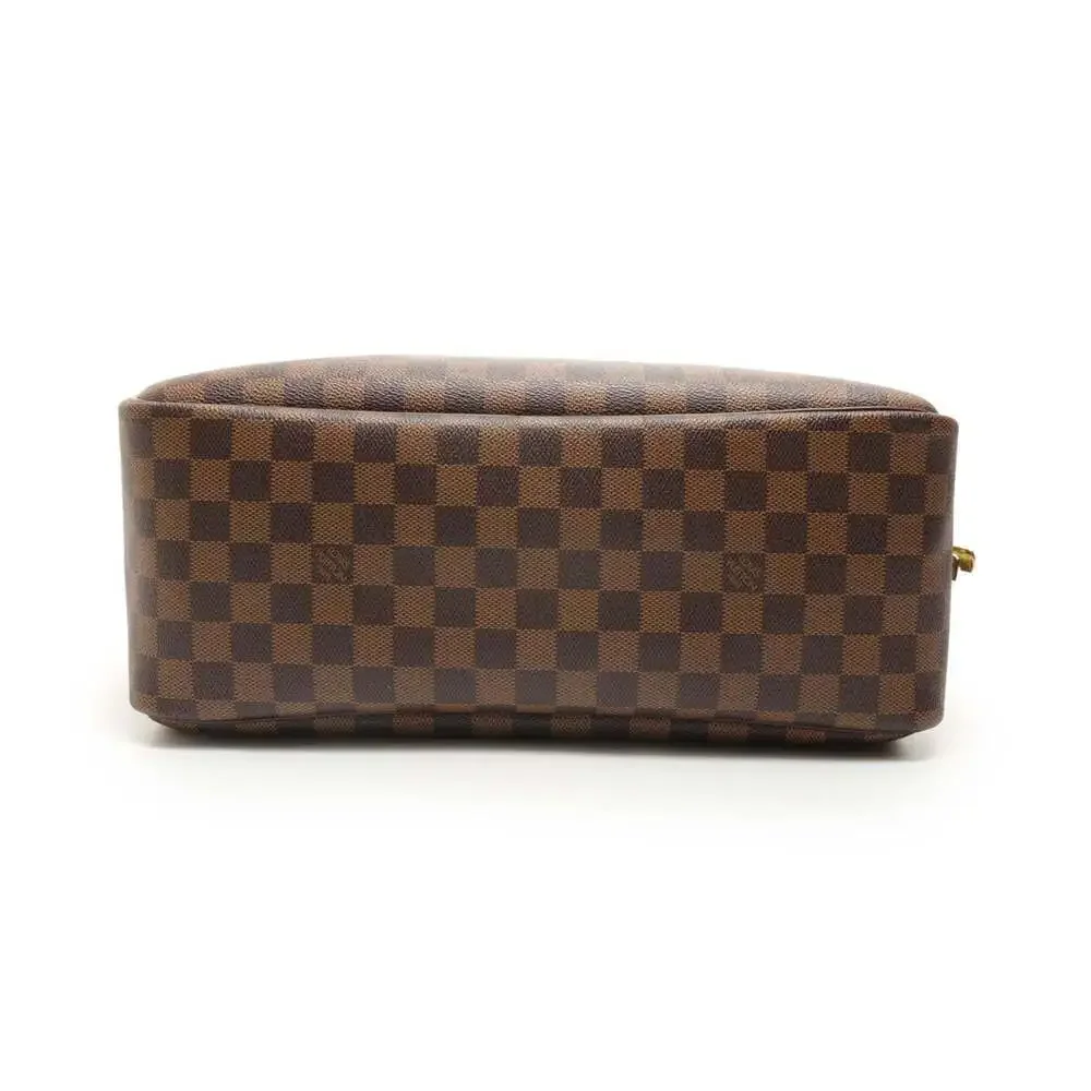 LOUIS VUITTON Brown Deauville Boston Bag